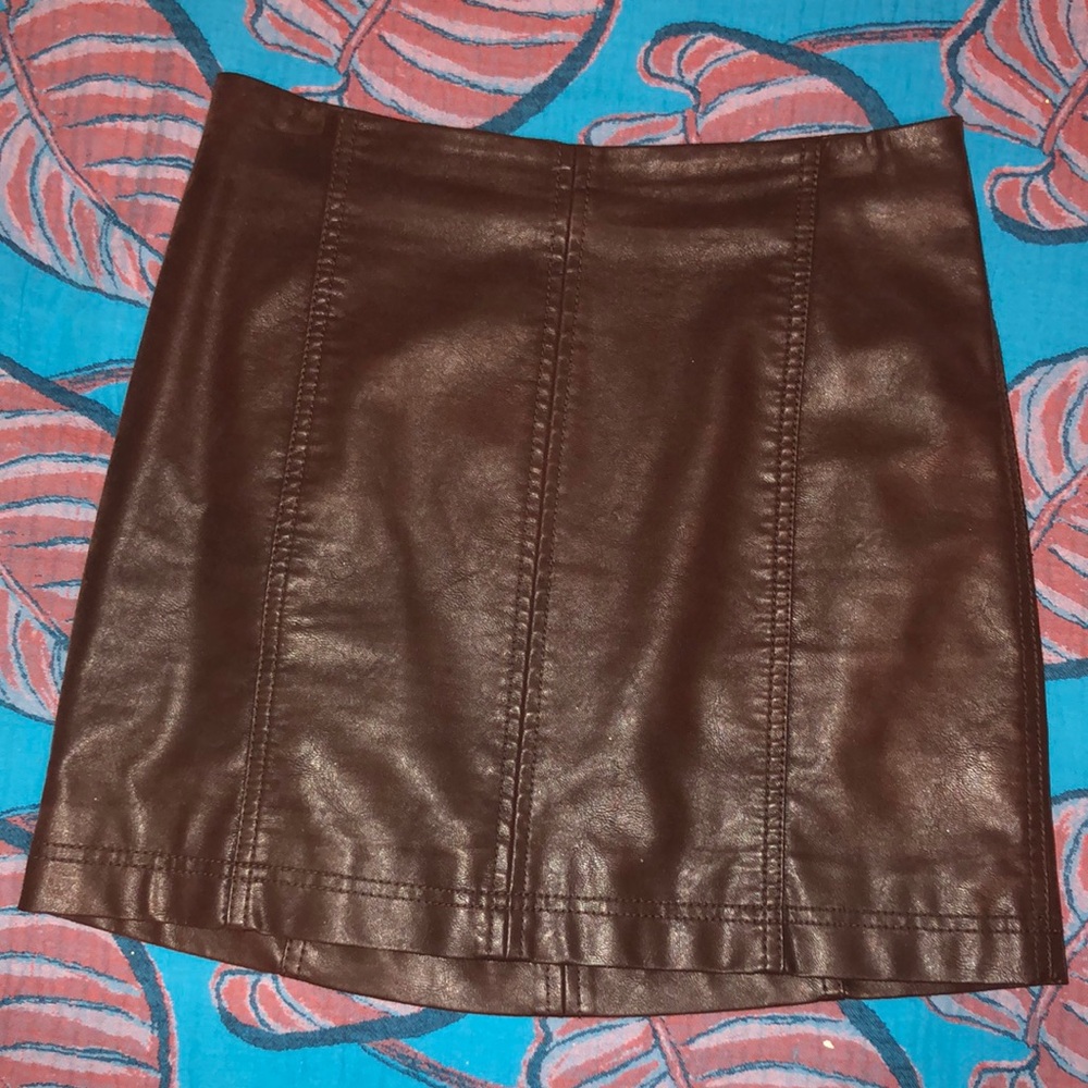 Free People Faux Leather Mini